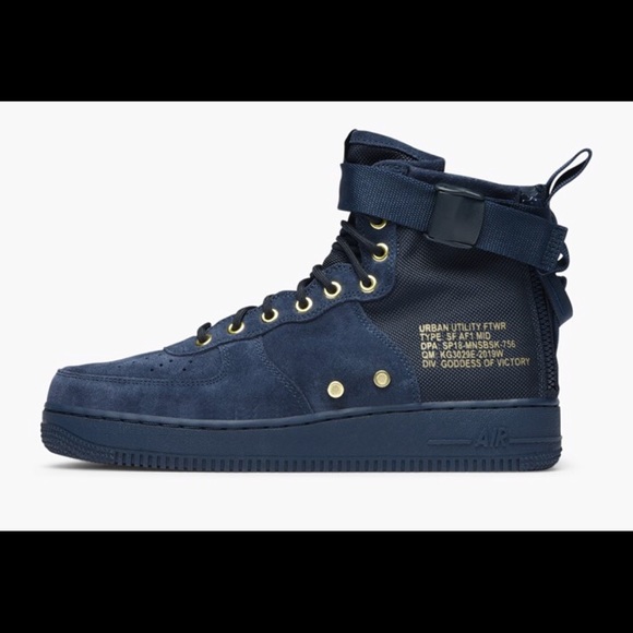 sf air force 1 mid obsidian